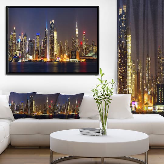Designart - New York Skyline at Night